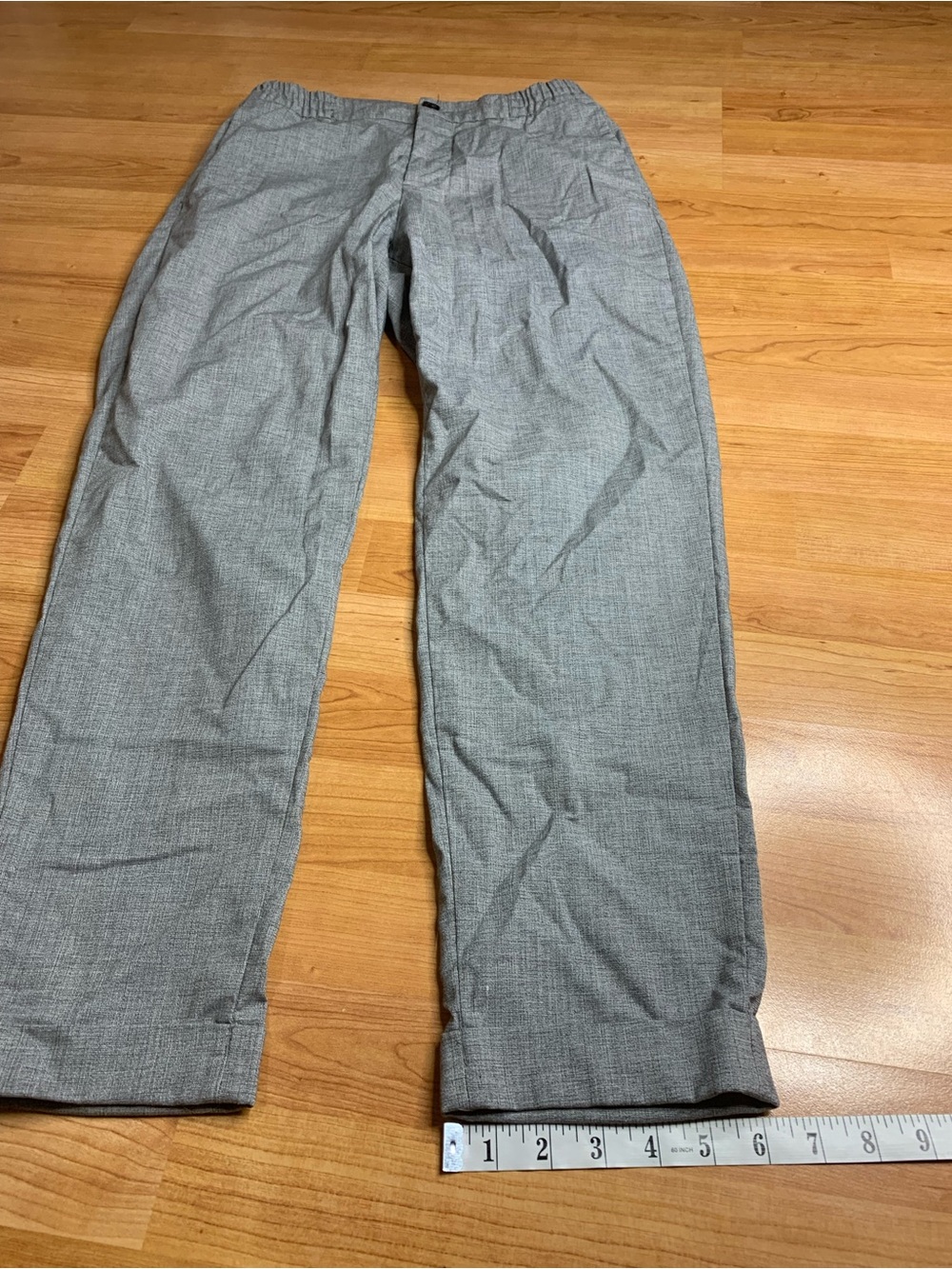 H&M Grey Slim Fit Chino Trousers Dress Pants Size 32R - Picture 10 of 10